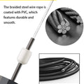 Jump Rope, Ball Bearings Tangle-Free Rapid Speed Cable Skipping Rope, Adjustable Jumping Ropes for Men, Women and Kids - 2 Pack