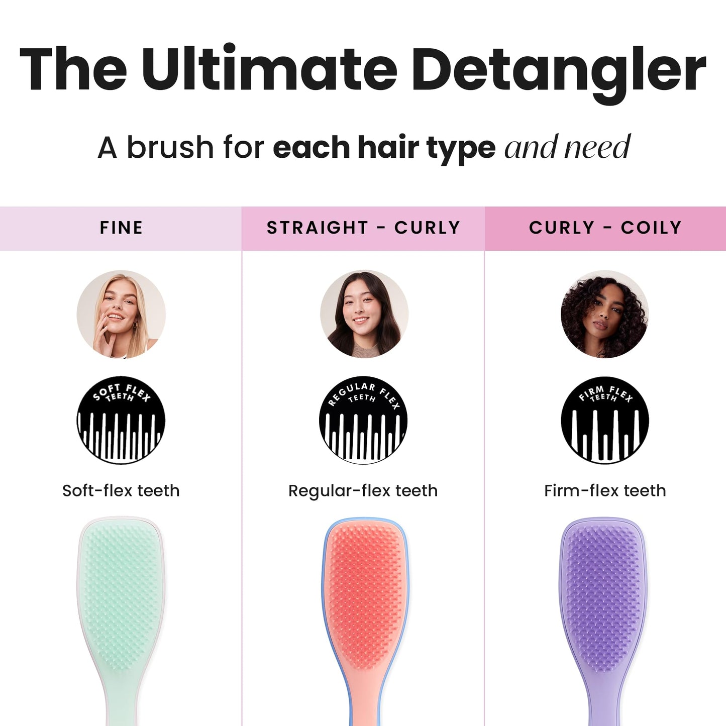 Tangle Teezer Ultimate Detangler Hairbrush for Wet & Dry Hair, Eliminates Knots & Reduces Breakage for All Hair Types, Apricot Blaze