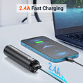 EnergyQC Fast Charging Portable Charger 5000mAh,External Battery Power Bank with 5V/2.4A Output and USB-C Input(Recharge Only), Battery Pack Compatible with iPhone,Samsung Galaxy and More-Black