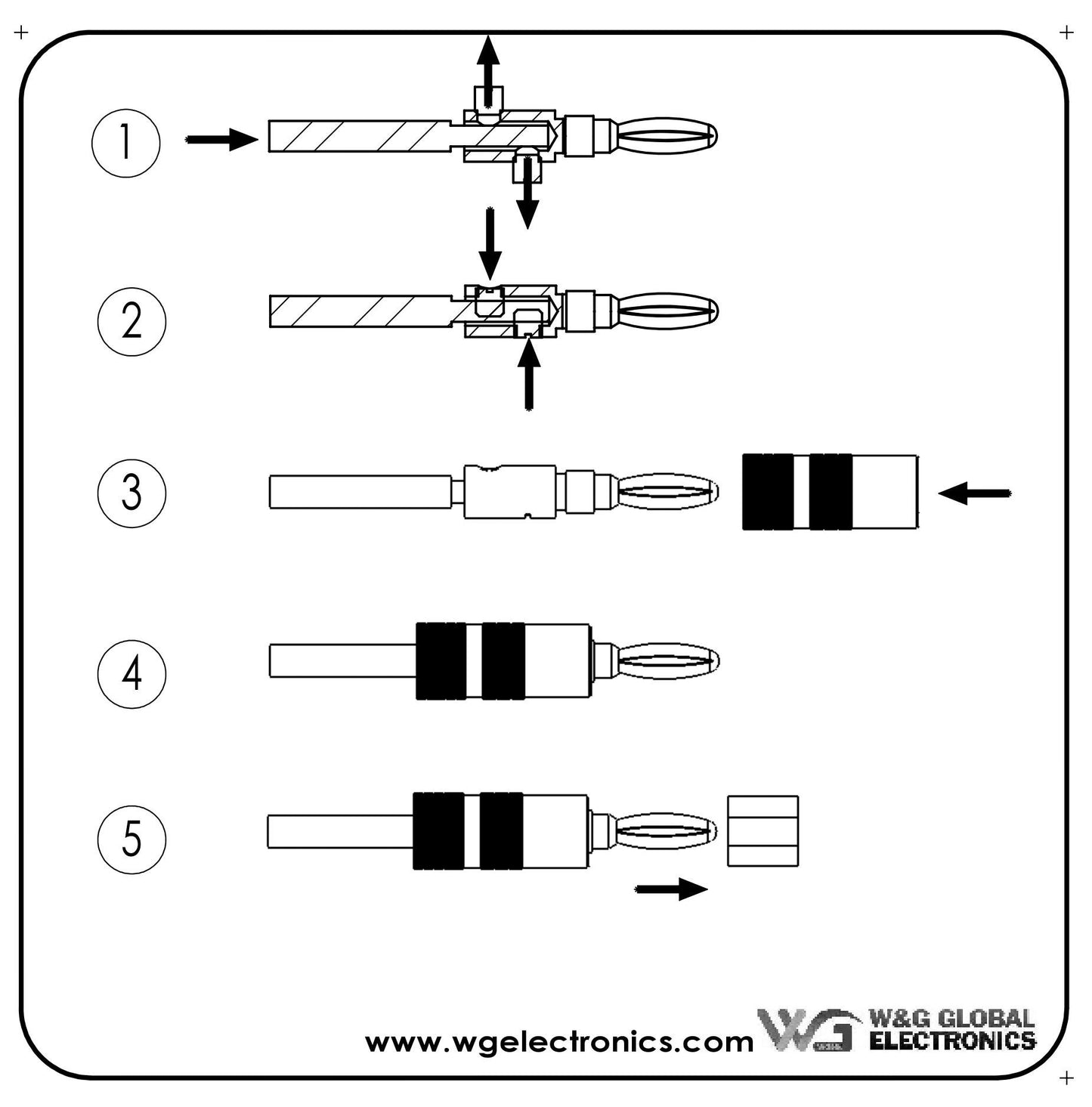 WGGE WG-009 Banana Plugs Audio Jack Connector 6 Pairs / 12 pcs, 24k Gold Dual Screw Lock Speaker Connector for Speaker Wire, Wall Plate, Home Theater, Audio/Video Receiver and Sound Systems…