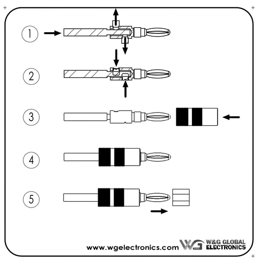 WGGE WG-009 Banana Plugs Audio Jack Connector 6 Pairs / 12 pcs, 24k Gold Dual Screw Lock Speaker Connector for Speaker Wire, Wall Plate, Home Theater, Audio/Video Receiver and Sound Systems…