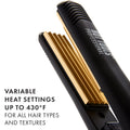 Hot Tools Pro Artist 24K Gold Crimping Iron | For Light Textured Crimps and Volume (1 in)