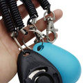 HoAoOo Pet Training Clicker with Wrist Strap - Dog Training Clickers (New Black + Blue)