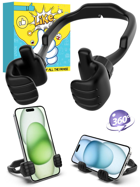 Valentines Day Gifts for Him Kids Men Teen Boys Cell Phone Stand: Thumbs Up Lazy Phone Holder for Desk Funny Gadgets Birthday Gifts for Her Women Girls Boyfriend Adults Son Daughter Teenage Students