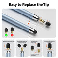 10 PCS Stylus,Stylus Pen for Touchscreen,2-in-1 Stylus Pen for iPad, High Sensitivity & Precision Suitable for All Touch Screens of iPhone/ipad/Android Tablets(10 Stylus Pen + 20 Tips)