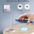 Magnetic Wireless Charger 15w Apple Mag-Safe Charger for iPhone 16 Pro Max/16 Pro/16/16 Plus/15/14/13/12 Series AirPods 3/2/Pro/Pro 2 LED Magnet Charging Pad Mag Safe Charger with Dual Charging Ports