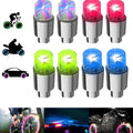 YUERWOVER 8 Pack LED Bike Wheel Lights Car Tire Valve Stems Caps Bicycle Motorcycle Waterproof Tyre Spoke Flash Lights Cool Reflector Accessories for Kids Men Women with 10 Extra Batteries(Multicolr)