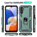 for Samsung A14 5G Case, Galaxy A14 5G Case with HD Screen Protector, Military Grade Protective Cases with Ring for Samsung Galaxy A14 5G (Dark Green)