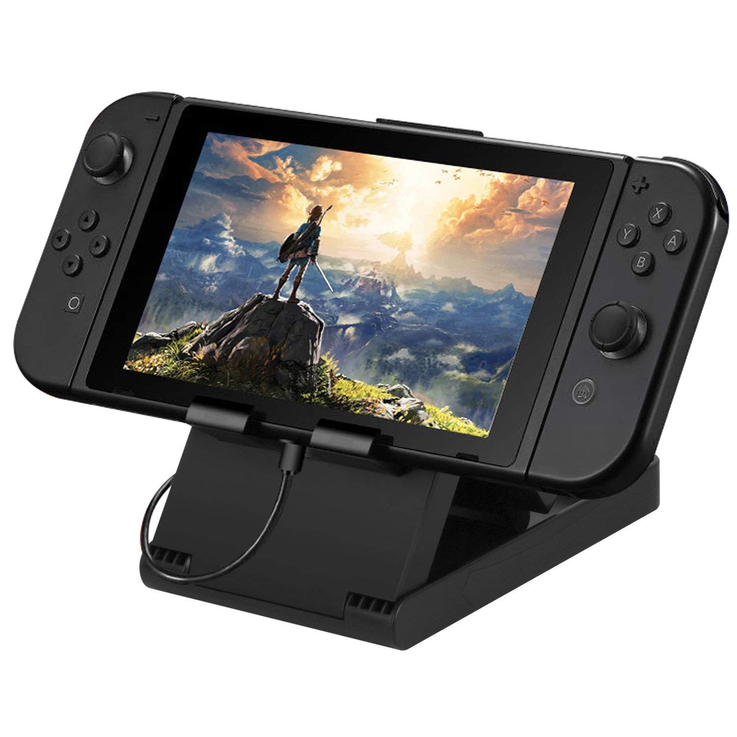 Support Nintendo Switch pour Nintendo Switch Support compact pliable multi-angle Support de jeu compatible avec Nintendo Switch Switch Lite IPad IPhone Samsung Galaxy Tab Téléphones Android Tablettes E-Reader