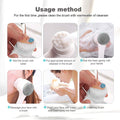 Face Brush - Manual Facial Cleansing, 1Pcs Double Side Skin Care Facial Cleaning Brush, Silicone Facial Scrubber Manual Dual Face Wash Brush for Deep Pore Exfoliation Makeup Massaging (Gray)