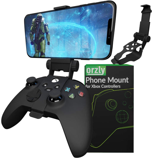 Xbox Series X Controller Mobile Gaming Clip, Xbox Controller Phone Mount Adjustable Phone Holder Clamp Compatible with Xbox Series X|S, Xbox One, Xbox One S, Xbox One X - Carbon Black