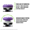 KontrolFreek FPS Freek Galaxy Purple for Xbox One and Xbox Series X Controller | 2 Performance Thumbsticks | 1 High-Rise, 1 Mid-Rise | Purple