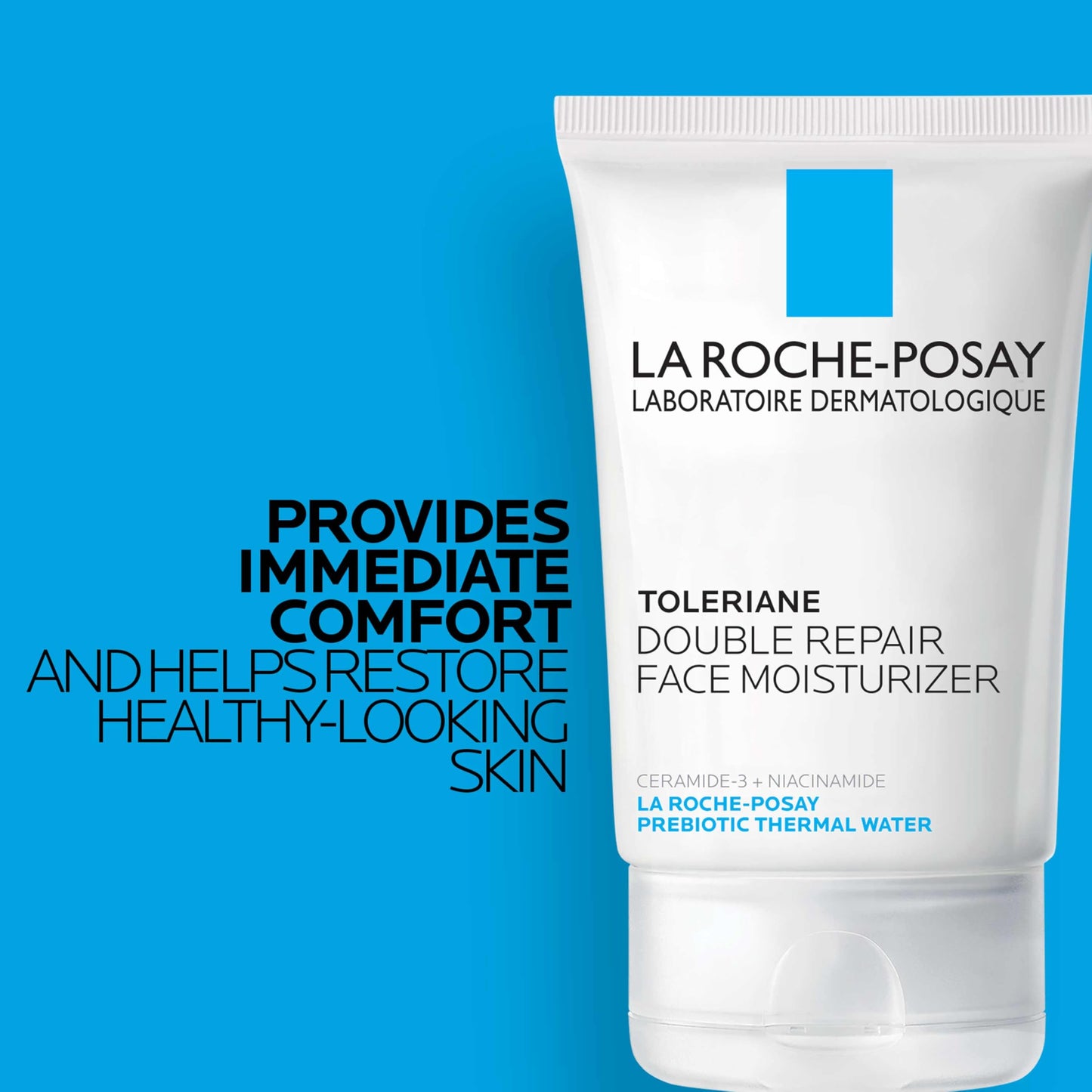 La Roche-Posay Toleriane Double Repair Crème Hydratante Visage, Crème Hydratante Quotidienne Visage avec Céramide et Niacinamide pour Tous Types de Peau, Sans Huile, Sans Parfum