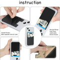 BIAJIYA Card Holder for Back of Phone, Pouch Silicone Wallet Sleeve Pocket Stick-on ID Credit Card for All Smartphones