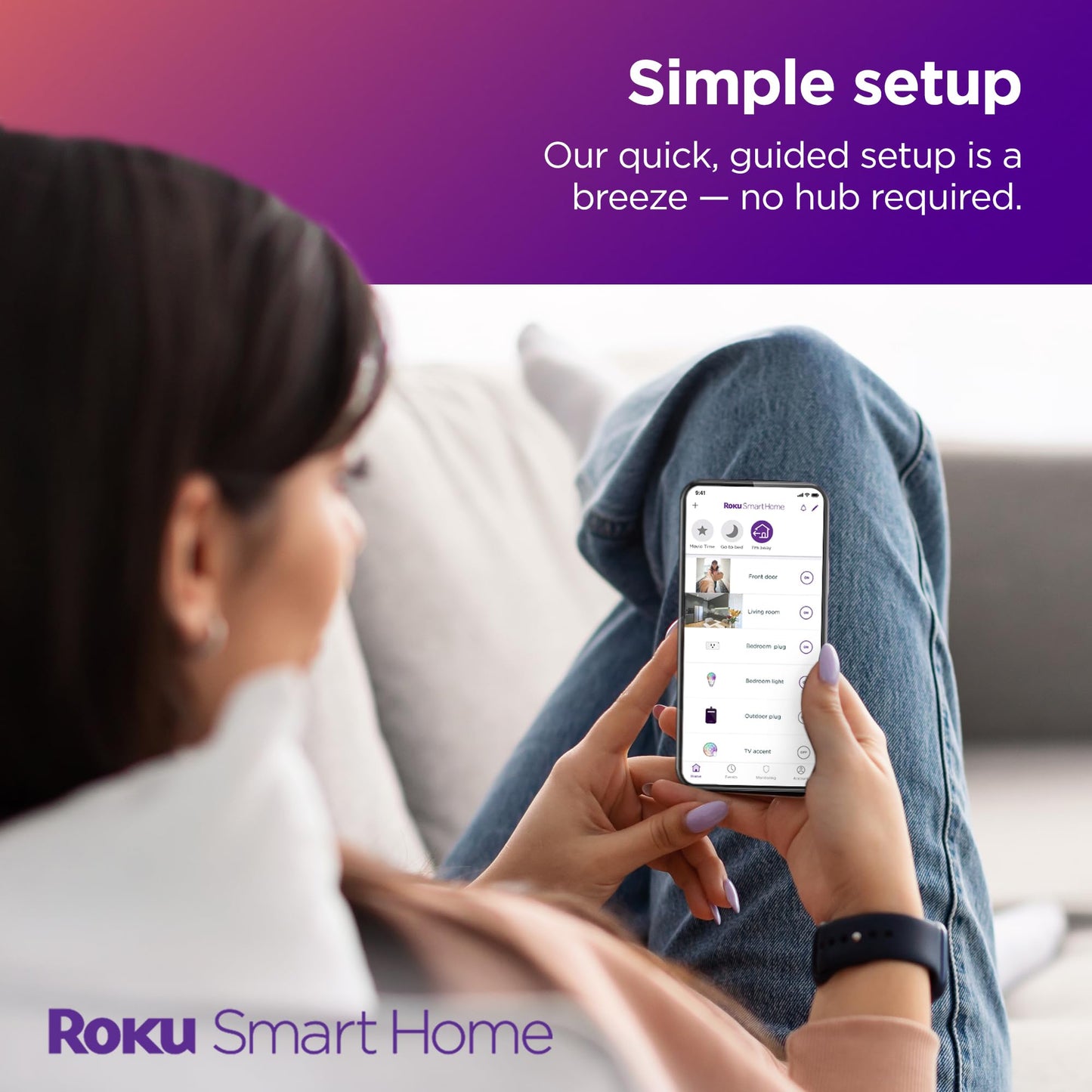 Roku Smart Home Outdoor Smart Plug - WiFi Smart Plugs Works with Alexa & Google Assistant, No Hub Required - IP64 Weather Resistance, Custom Scheduling Timer & Independent Outlets - Smart Home Product