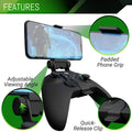 Xbox Series X Controller Mobile Gaming Clip, Xbox Controller Phone Mount Adjustable Phone Holder Clamp Compatible with Xbox Series X|S, Xbox One, Xbox One S, Xbox One X - Carbon Black