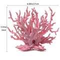 AnRui Aquarium Coral Ornament Resin Coral Reef Decor Artificial Aquarium Plants Landscape Fish Tank Accessories Decorations, Pink