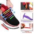 HOMAR No Tie Shoelaces for Kids Adults Stretch Elastic Tieless No Tie Shoe Laces