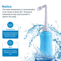 Portable Bidet Travel Large Capacity 450ml(15oz) Personal Bidet Toilet Handheld Bidet Blue