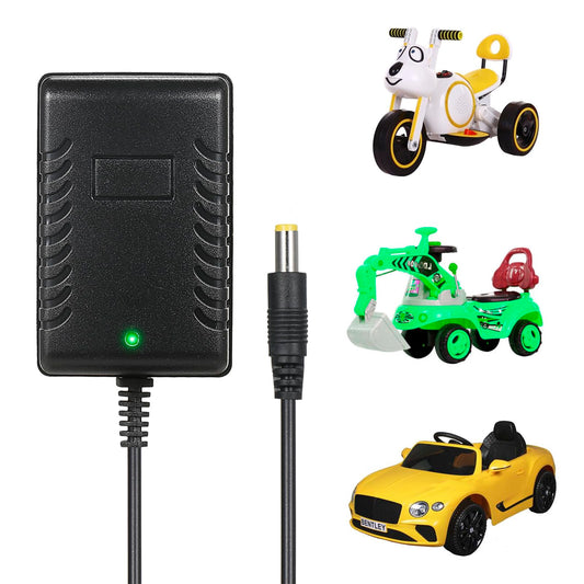 6V Charger for Ride on Toys, 6V Battery Charger for Kids Ride on Car, 6 Volt Charger for Powered Wheels Electric Ride-Ons Accessories