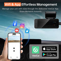 Dash Cam 1296P Front Dashcam, V300 WiFi Dash Camera for Cars with App, Night Vision, Mini Hidden Single Car Camera, Loop Recording, 24H Parking Mode, Support 256GB Max, Black