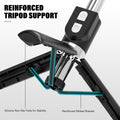 Reinforced Selfie Stick with Remote, Cell Phone Tripod Holder for iPhone 15/14/13/12/11/X/8/7, Galaxy S23/S22/S21/S20/Note/Z Flip, Pixel, OnePlus, Travel Phone Mount for Filming Video Recording