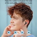 Wireless Earbuds Bluetooth 5.3 Headphones with LED Touch Screen 50H Playtime Deep Bass Stereo Ear Buds with Mic IPX7 Waterproof in Ear Earphones for Pad Tablet Laptop Android/iOS Phones