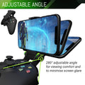 Xbox Series X Controller Mobile Gaming Clip, Xbox Controller Phone Mount Adjustable Phone Holder Clamp Compatible with Xbox Series X|S, Xbox One, Xbox One S, Xbox One X - Carbon Black