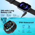 Smart Watch for Men Women (Answer/Make Call), 1.96" HD Fitness Watch with 112+ Sport Mode, IP68 Waterproof Fitness Tracker with Pedometer/Calories/Sleep/Heart Rate Monitor, Smartwatch for Android iOS