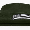 American Flag Embroidered Beanie Winter Hat for Men Women, Multi-Season Military Tactical Gear Police Army Winter Warm Hat