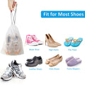 Clear Shoe Bags for Travel 5 PCS, 15.7" x 11.8" Drawstring Travel Shoe Bags for Packing, Waterproof Dustproof Portable Travel Shoe Storage Bag for Men and Women