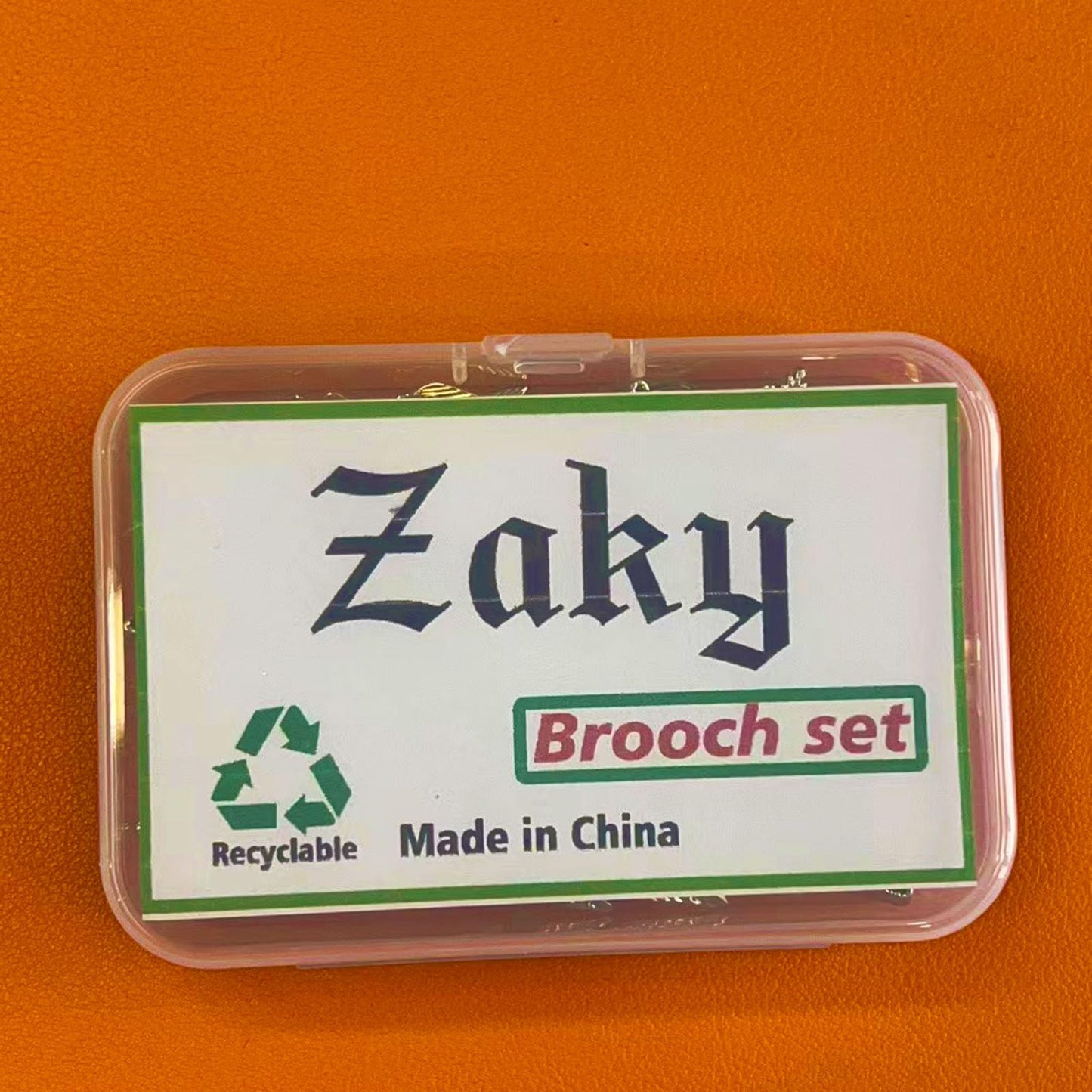 Zaky 5 Pairs Brooches Accessories Palace Retro Hollow Pattern Shirt Collar Brooch Buckle Angle Triangle and Simple Elegant Double Leaf Collar Pin Brooch Gold Silver Plant Brooch with Box