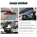 2Pcs Car Rear View Mirror Rain Visor Guard, Carbon Fiber Car Side Mirror Rain Eyebrow Guard, Auto Mirror Rain Visor Smoke Guard, Car Exterior Trim Accessories Universal for Cars Truck and SUV (Black)