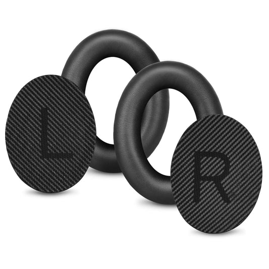 Almohadillas de repuesto profesionales para auriculares supraaurales o circulares Bose QuietComfort 35 QC15 QC25 QC2 QC35/ Ae2 Ae2i Ae2w SoundTrue y SoundLink de piel sintética suave (negro)