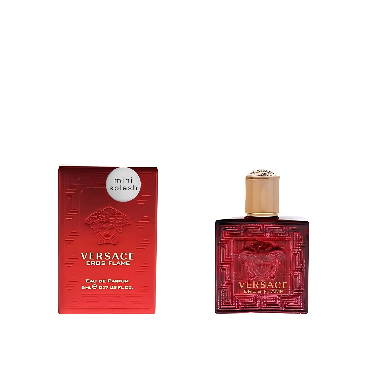 Parfum Versace Eros Flame pour homme Mini EDP Splash 0,17 once