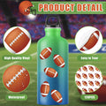 120 Pcs Football Stickers Vinyl, Football Helmet Stickers for Water Bottle Kids Boys, Sports Ball Decals Waterproof for Football Sports Party Favor Supply Reward Pride Planner Calendar DIY Craft