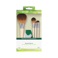 EcoTools Core Five Makeup Brush and Sponge Kit, For Eyeshadow, Blush, Bronzer, Eyeliner, & Foundation, Makeup Blending Sponge For Liquid & Cream Products, Essential Eco Friendly Brushes, 5 Piece Set