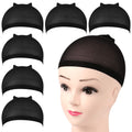 Fandamei Wig Caps, 6PCS Black Stocking Caps for Wigs, Stretchy Nylon Wig Caps for Women, Girls, Kids, Stocking Wig Caps…