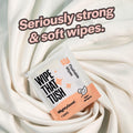 MightyGood. Wipe That Tush On-The-Go Flushable Wet Wipes - 1 Pack, 30 Wipes - Individually Wrapped Extra-Large Wipes with Aloe - Hypoallergenic & Unscented - Septic and Sewer Safe