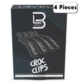 Level 3 Croc Hair Clips - 4 Pack Hair Clip Set for Hair Styling