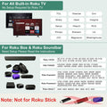 Universal TV Remote for Roku Players and Roku TV Remote, for Roku 1 2 3 4, Express/+, Premiere/+, Ultra and TCL Hisense Onn Element Sharp Philips Haier Hitachi LG JVC RCA Roku TV (Not for Roku Stick)