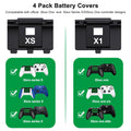 DINOSTRIKE Rechargeable Xbox Controller Battery Pack with 4 Back Covers and a USB C Charging Cable, 2x3600mWh Xbox One Controller Battery Play and Charger kit for Xbox Series X/S Remote