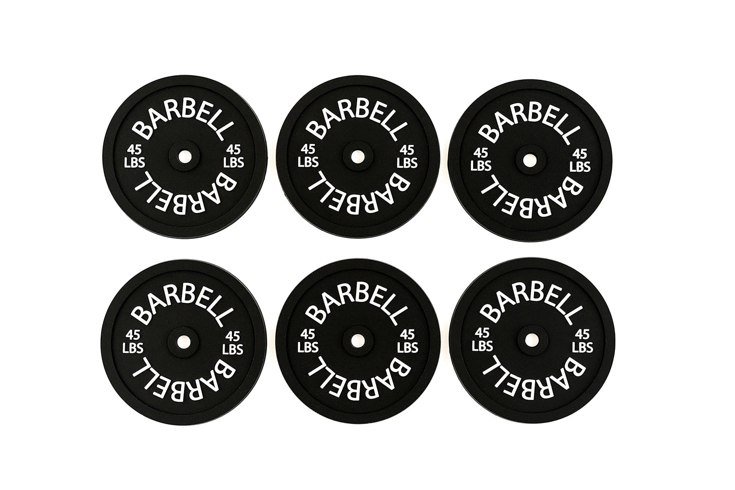 Juego de 6 posavasos para bebidas con forma de barra, posavasos redondos de silicona negra, posavasos para mesa de café, posavasos para bebidas, posavasos absorbentes antiadherentes para mesa, accesorios de gimnasio para fitness