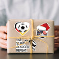 Lot de 100 autocollants de football pour scrapbooking, autocollants de motivation en vinyle imperméables pour bouteilles d'eau, bagages, incitations à l'enseignement, cadeaux d'équipe de football pour enfants, adolescents et adultes