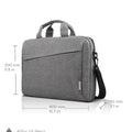 Sacoche de transport pour ordinateur portable Lenovo T210, ordinateur portable et tablette 15,6 pouces, design élégant, tissu durable et hydrofuge, style décontracté ou scolaire, GX40Q17231 Casual Toploader - Gris