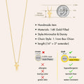 Collier en or Poxtex pour femme avec pendentif en croix délicat 14 carats, collier simple de foi chrétienne, petit collier épais en croix pour femme, bijoux cadeau, colliers ras du cou en croix imperméables et anti-ternissement