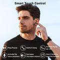 Wireless Earbuds, Bluetooth 5.3 Headphones HiFi Stereo & 4 ENC Mic, 42H Playtime Ear Buds with Charging Case LED Display, Bluetooth Earphones IPX7 Waterproof for iOS Android Earpods Sports Workout