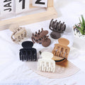 USDNICE 6 Pcs Hair Clips Small Claw Clips for Thin Hair Medium Matte Non-slip Hair Accessories for Women and Girls (Coffee)