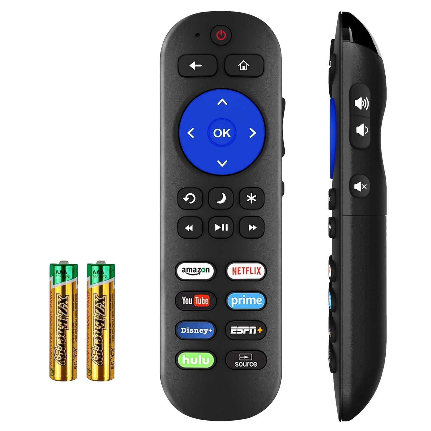 Universal TV Remote for Roku Players and Roku TV Remote, for Roku 1 2 3 4, Express/+, Premiere/+, Ultra and TCL Hisense Onn Element Sharp Philips Haier Hitachi LG JVC RCA Roku TV (Not for Roku Stick)