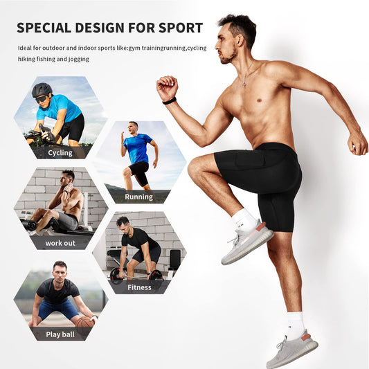 Short de compression Niksa pour hommes, sous-vêtements de compression pour hommes, shorts de sport, shorts de fitness pour course à pied